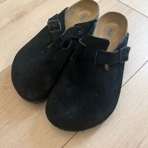 Birkenstock Boston Suede Leather Black size 40